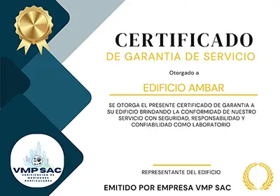 VMP SAC - Certificados